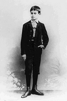 Franz Kafka als knapp Achtzehnjähriger