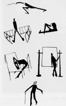Originale Zeichnungen von Frank Kafka